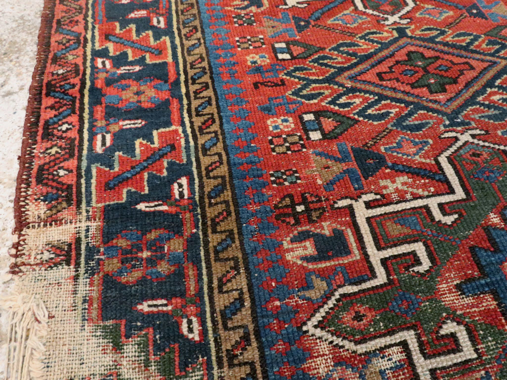Antique Persian Karajeh Distressed Rug, No.20530 - Galerie Shabab