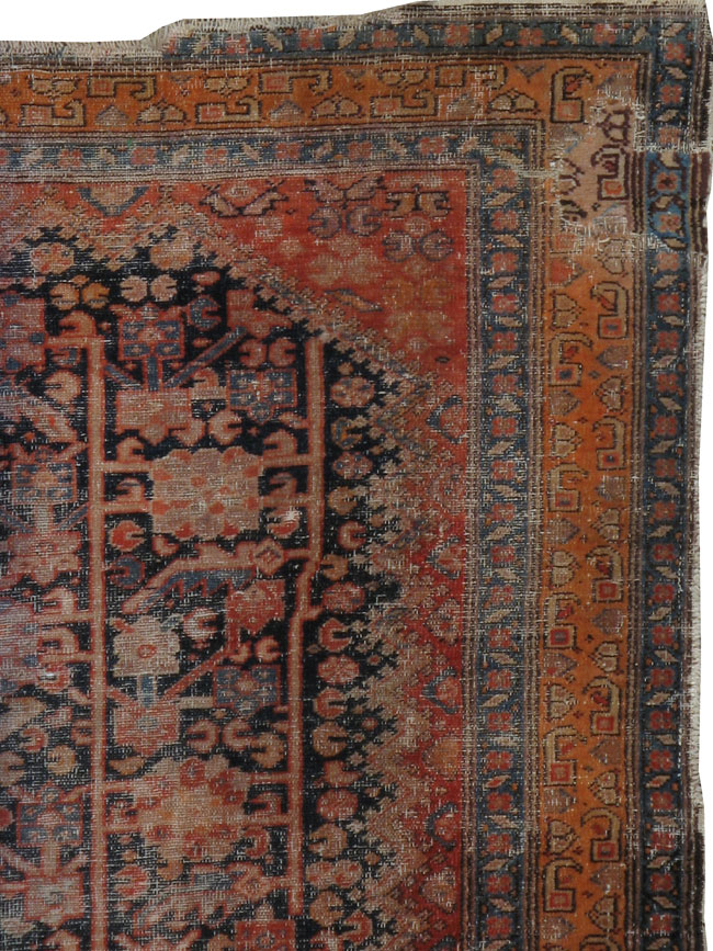 Antique Distressed Malayer Rug, No.20532 - Galerie Shabab