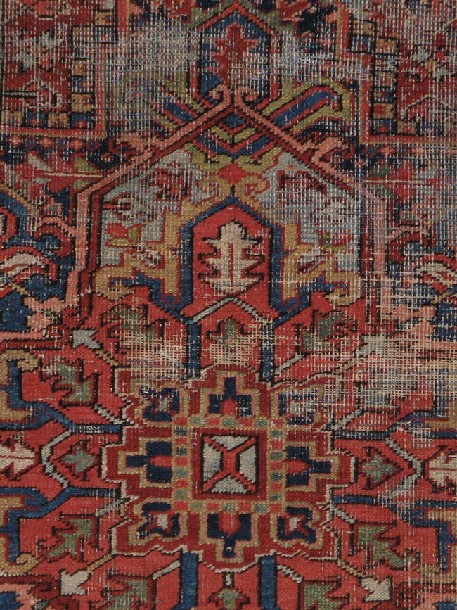 Antique Heriz Distressed Rug, No.20537 - Galerie Shabab