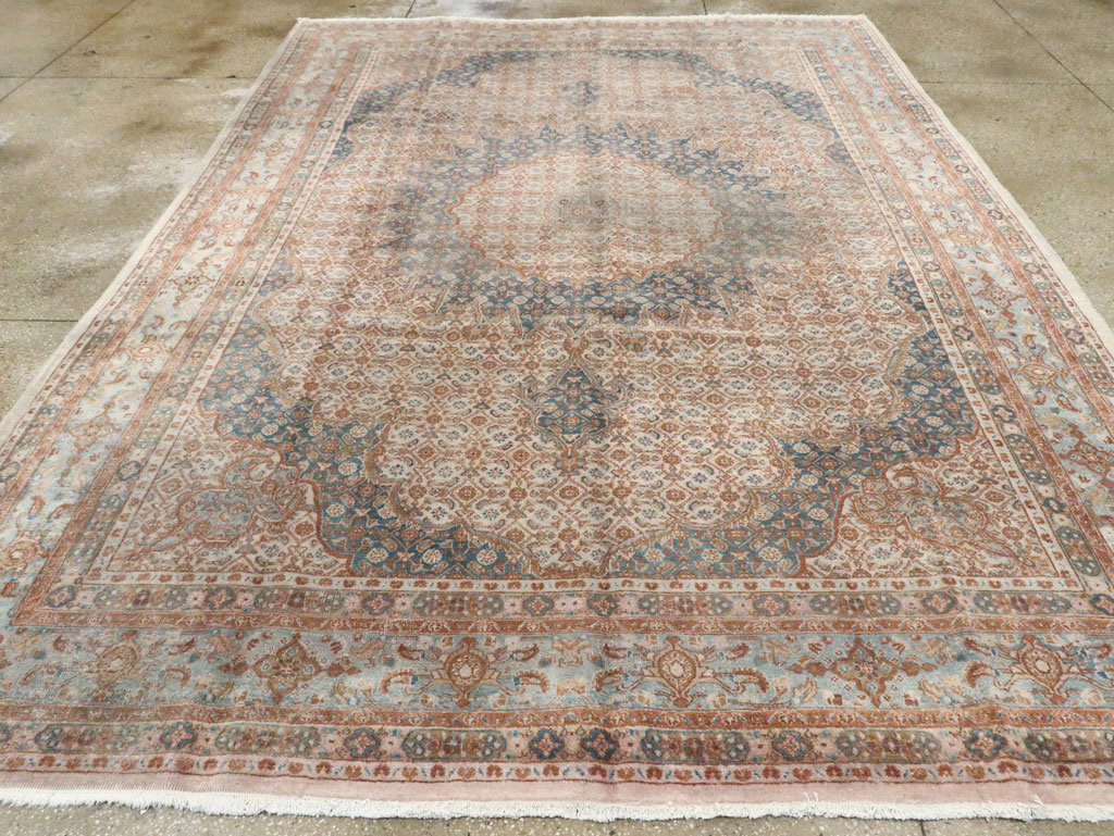 Vintage Persian Mashad Rug, No.20545 - Galerie Shabab