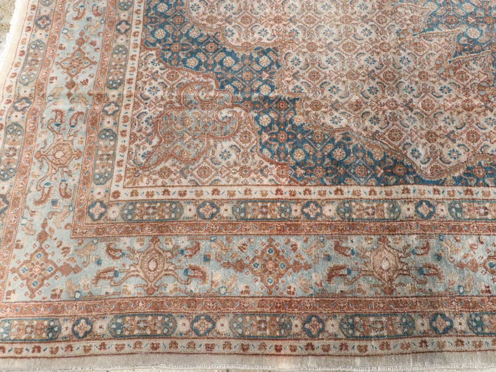 Vintage Persian Mashad Rug, No.20545 - Galerie Shabab
