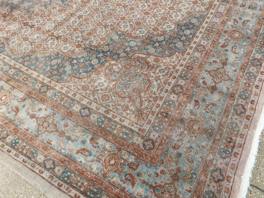 Vintage Persian Mashad Rug, No.20545 - Galerie Shabab