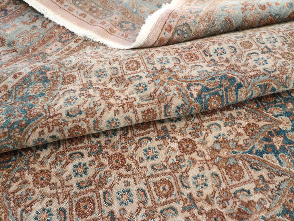 Vintage Persian Mashad Rug, No.20545 - Galerie Shabab