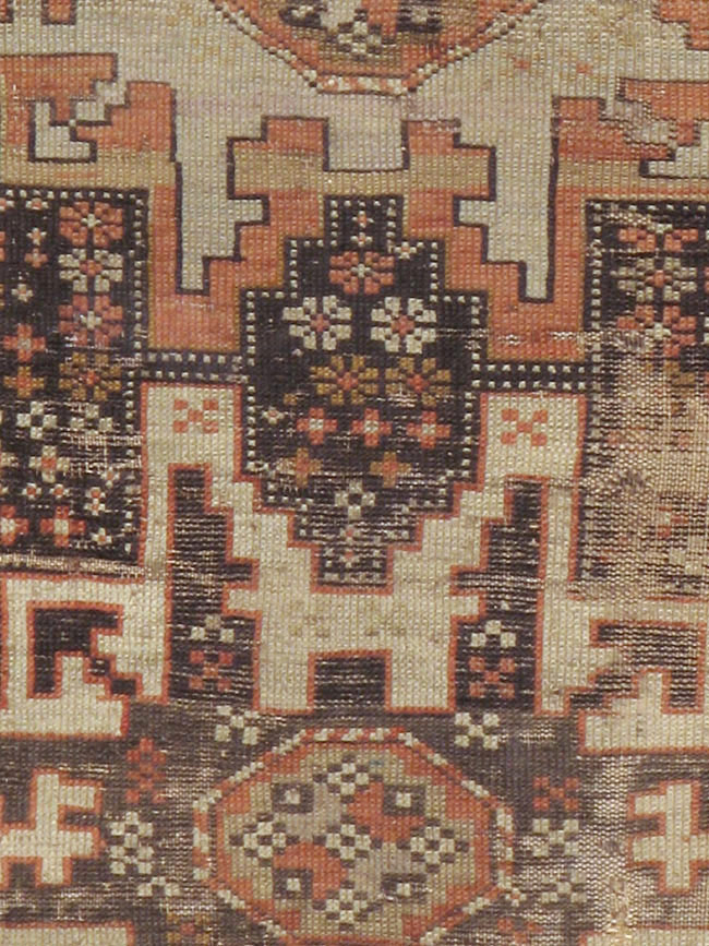 Antique Caucasian Kuba Distressed Rug, No.20547 - Galerie Shabab