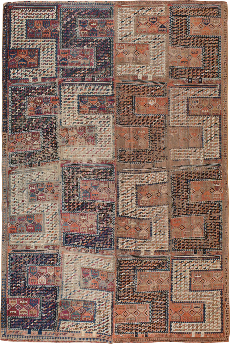 Antique Zele Sultan Distressed Rug, No.20548 - Galerie Shabab