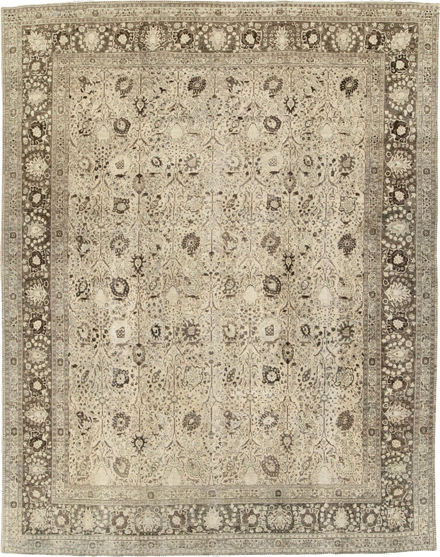 Antique Persian Tabriz Carpet, No.20552 - Galerie Shabab