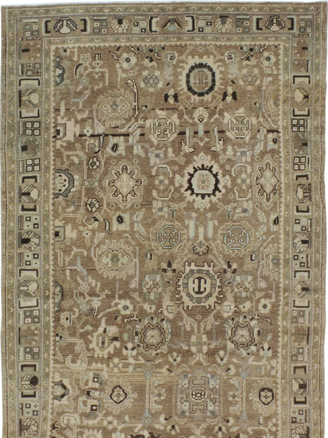 Vintage Persian Malayer Wide Gallery Runner, No.20559 - Galerie Shabab