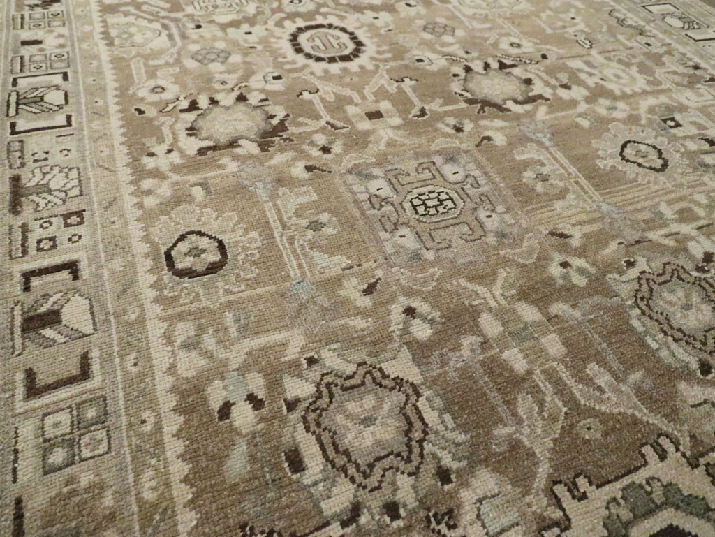 Vintage Persian Malayer Wide Gallery Runner, No.20559 - Galerie Shabab