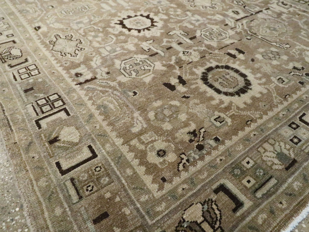 Vintage Persian Malayer Wide Gallery Runner, No.20559 - Galerie Shabab