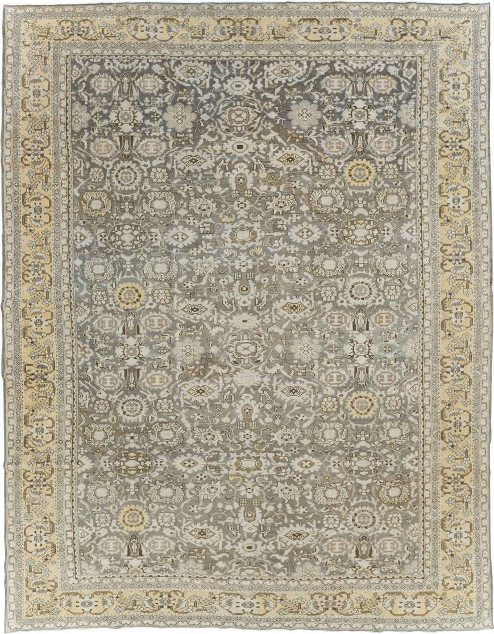 Vintage Persian Malayer Room Size Carpet, No.20564 - Galerie Shabab