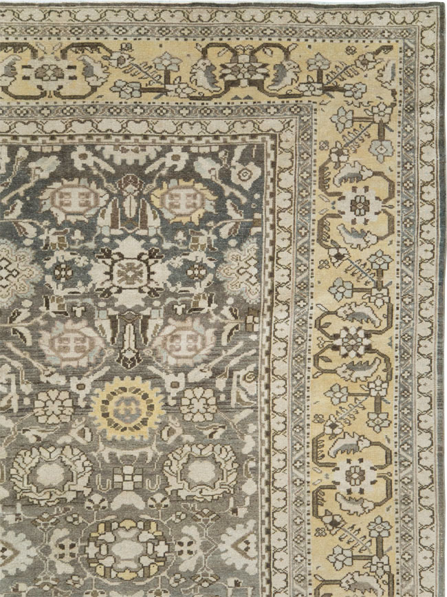 Vintage Persian Malayer Room Size Carpet, No.20564 - Galerie Shabab
