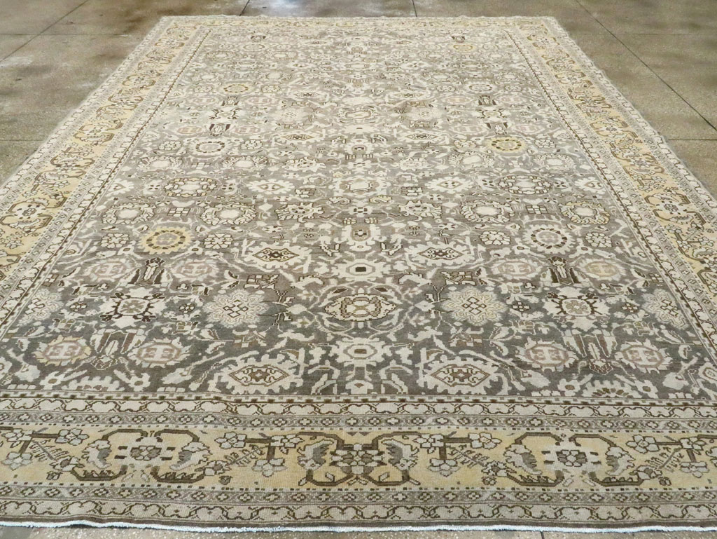 Vintage Persian Malayer Room Size Carpet, No.20564 - Galerie Shabab