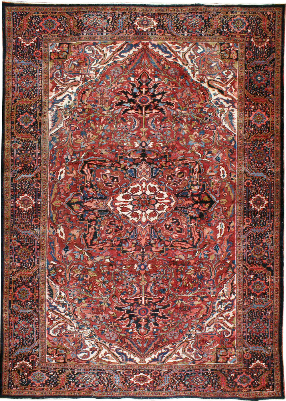 Vintage Persian Heriz Carpet, No.20566 - Galerie Shabab