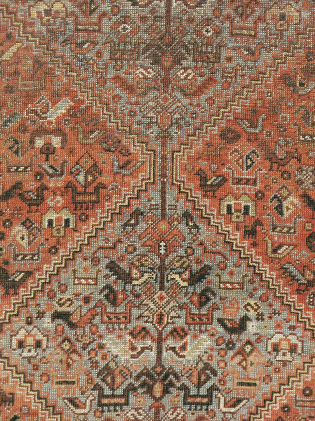 Antique Persian Afshar Rug, No.20570 - Galerie Shabab