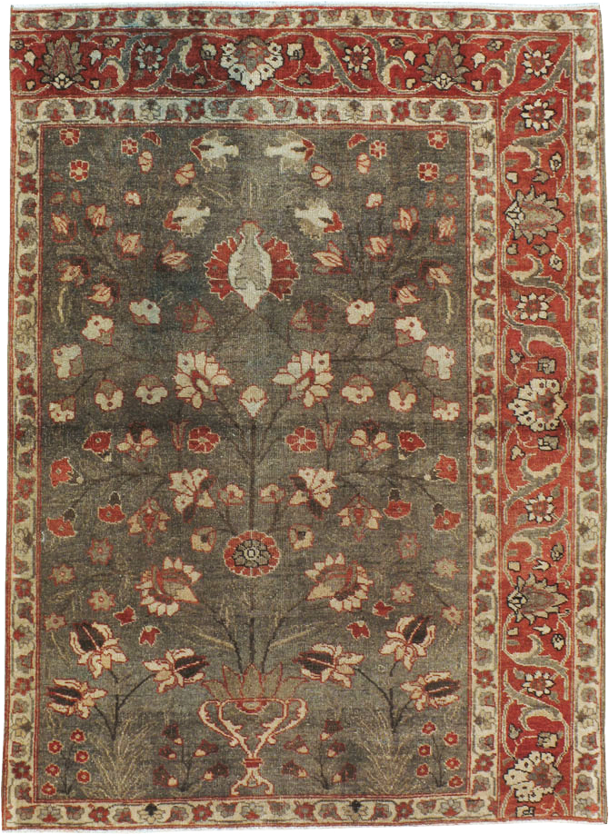 Antique Persian Tabriz Sampler Rug, No.20619 - Galerie Shabab