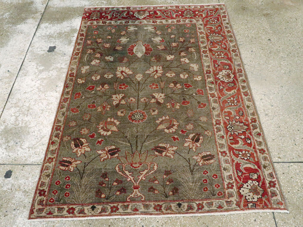 Antique Persian Tabriz Sampler Rug, No.20619 - Galerie Shabab