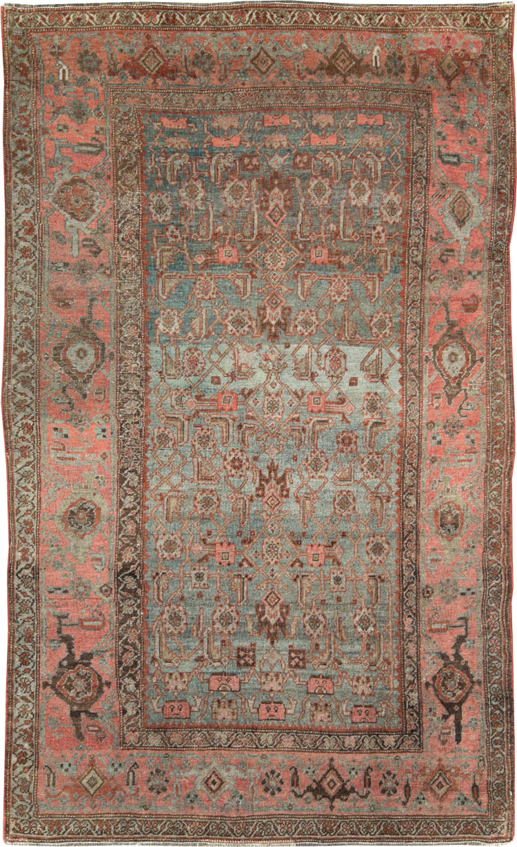 Antique Persian Bidjar Accent Rug, No.20624 - Galerie Shabab
