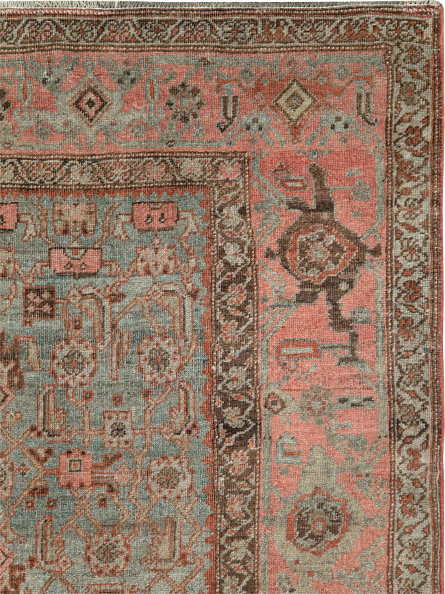 Antique Persian Bidjar Accent Rug, No.20624 - Galerie Shabab