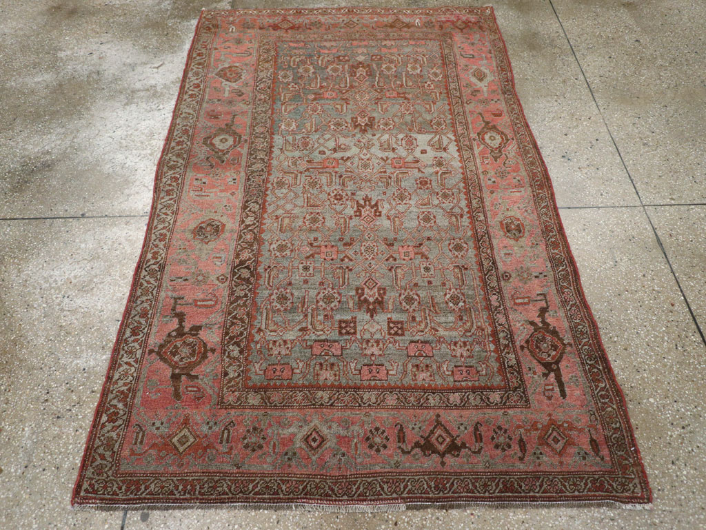 Antique Persian Bidjar Accent Rug, No.20624 - Galerie Shabab