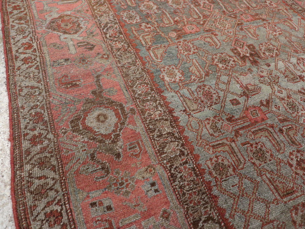 Antique Persian Bidjar Accent Rug, No.20624 - Galerie Shabab
