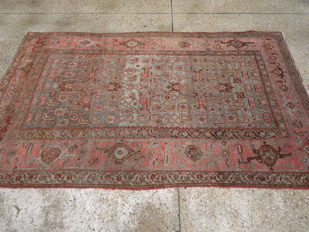 Antique Persian Bidjar Accent Rug, No.20624 - Galerie Shabab