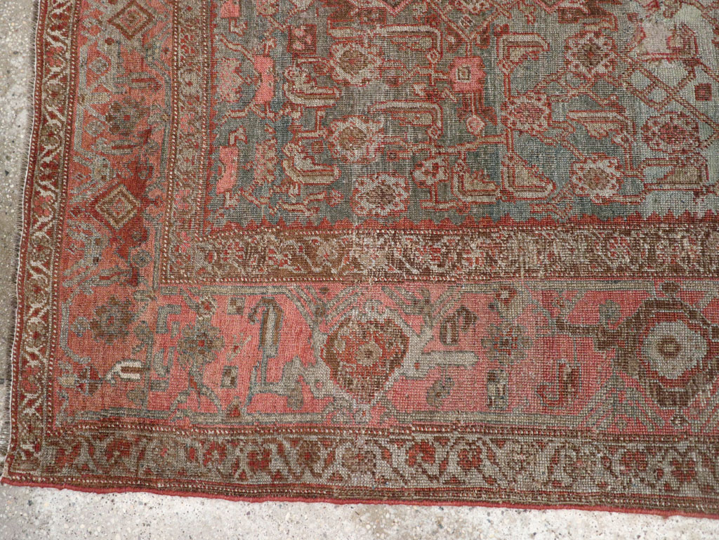 Antique Persian Bidjar Accent Rug, No.20624 - Galerie Shabab