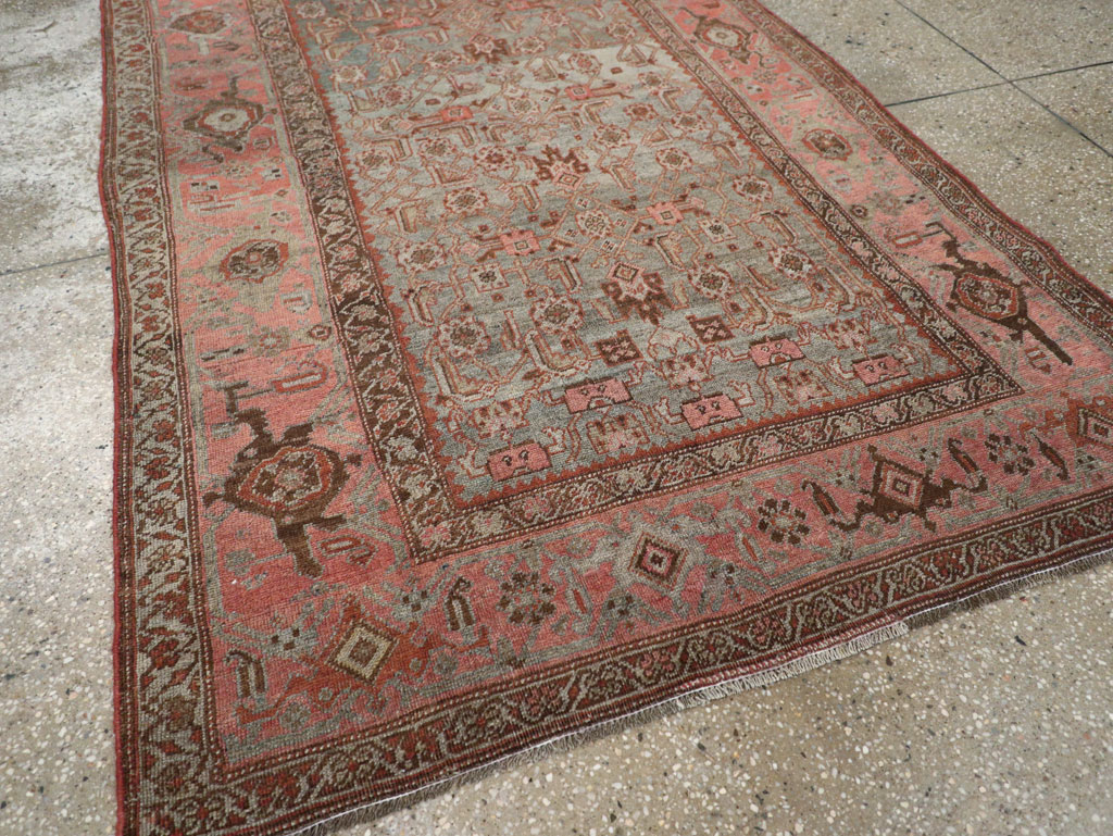 Antique Persian Bidjar Accent Rug, No.20624 - Galerie Shabab