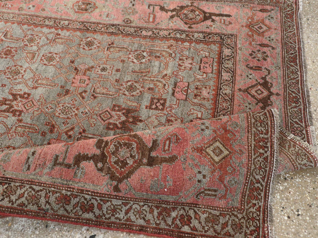 Antique Persian Bidjar Accent Rug, No.20624 - Galerie Shabab