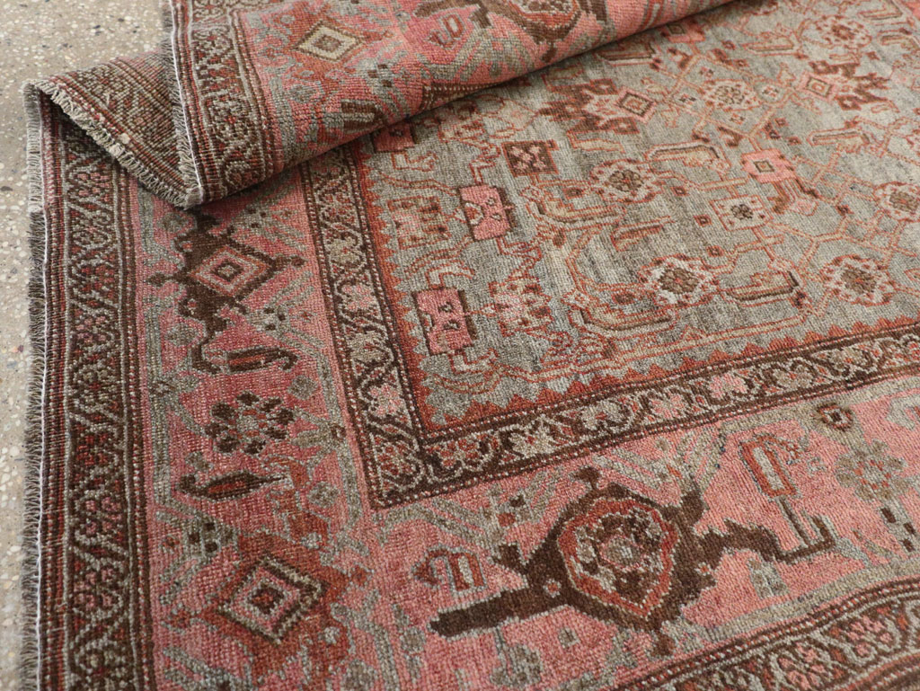 Antique Persian Bidjar Accent Rug, No.20624 - Galerie Shabab