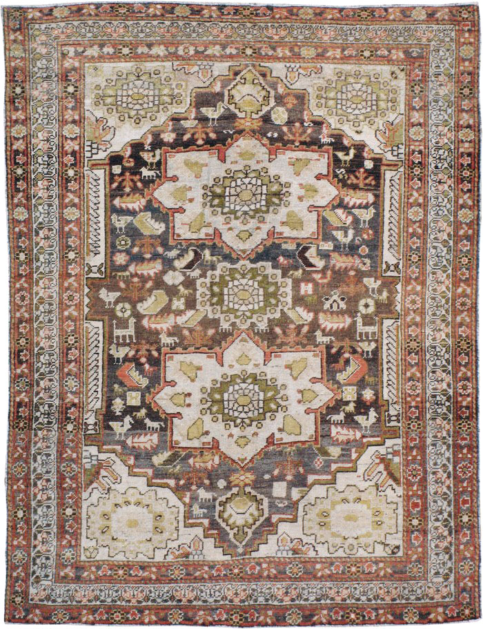 Vintage Persian Shiraz Rug, No.20644 - Galerie Shabab