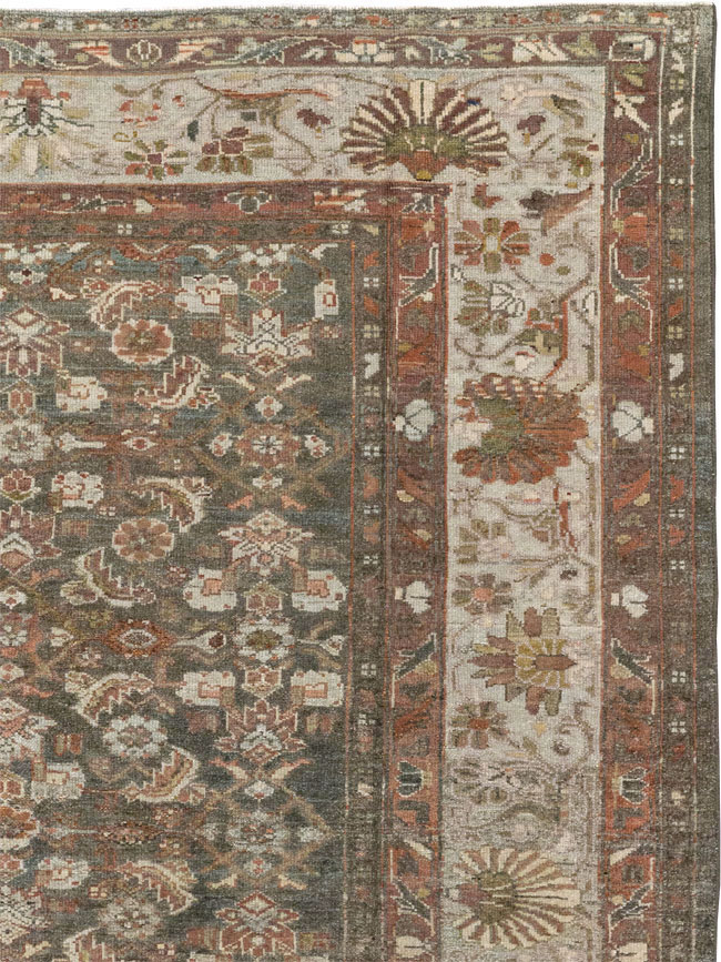 Antique Persian Malayer Gallery Carpet, No.20686 - Galerie Shabab