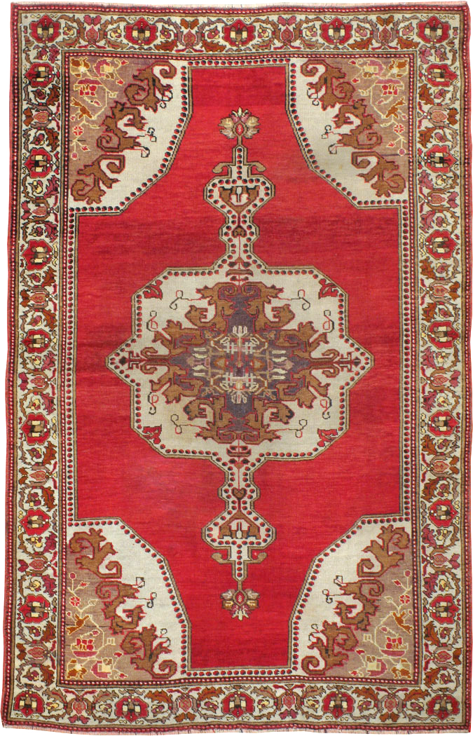 Vintage Turkish Oushak Rug, No.20696 - Galerie Shabab