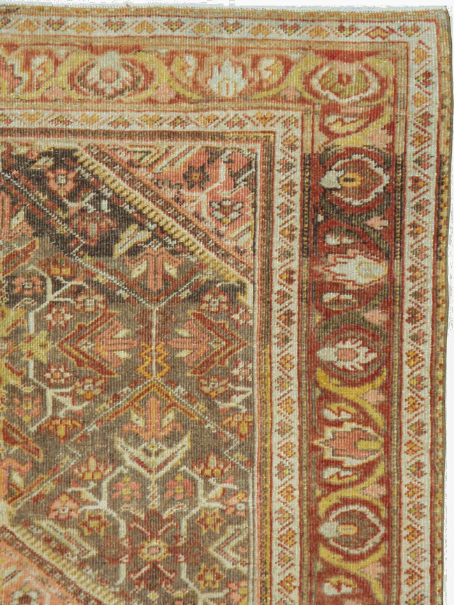 Vintage Persian Malayer Accent Rug, No.20703 - Galerie Shabab