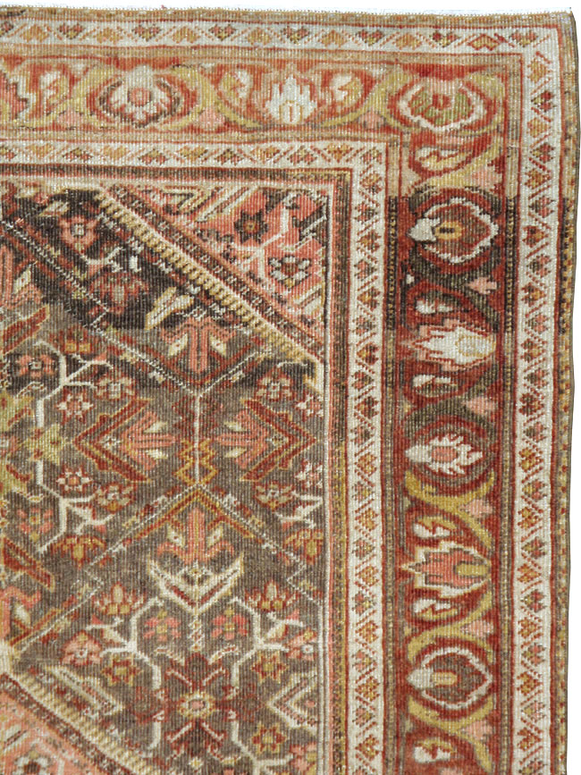 Vintage Persian Malayer Accent Rug, No.20703 - Galerie Shabab