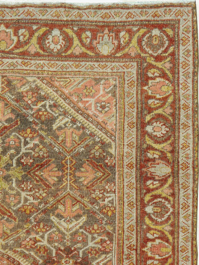 Vintage Persian Malayer Accent Rug, No.20703 - Galerie Shabab