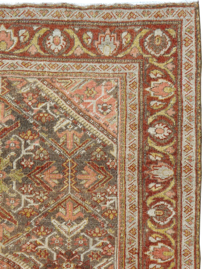 Vintage Persian Malayer Accent Rug, No.20703 - Galerie Shabab