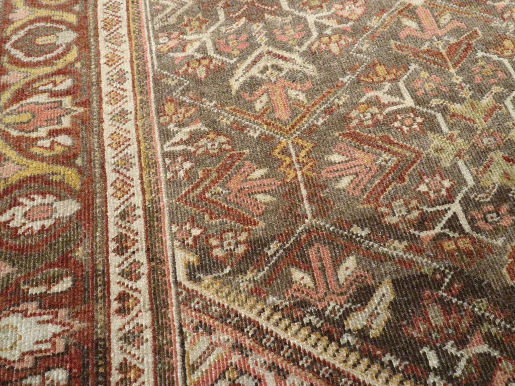 Vintage Persian Malayer Accent Rug, No.20703 - Galerie Shabab