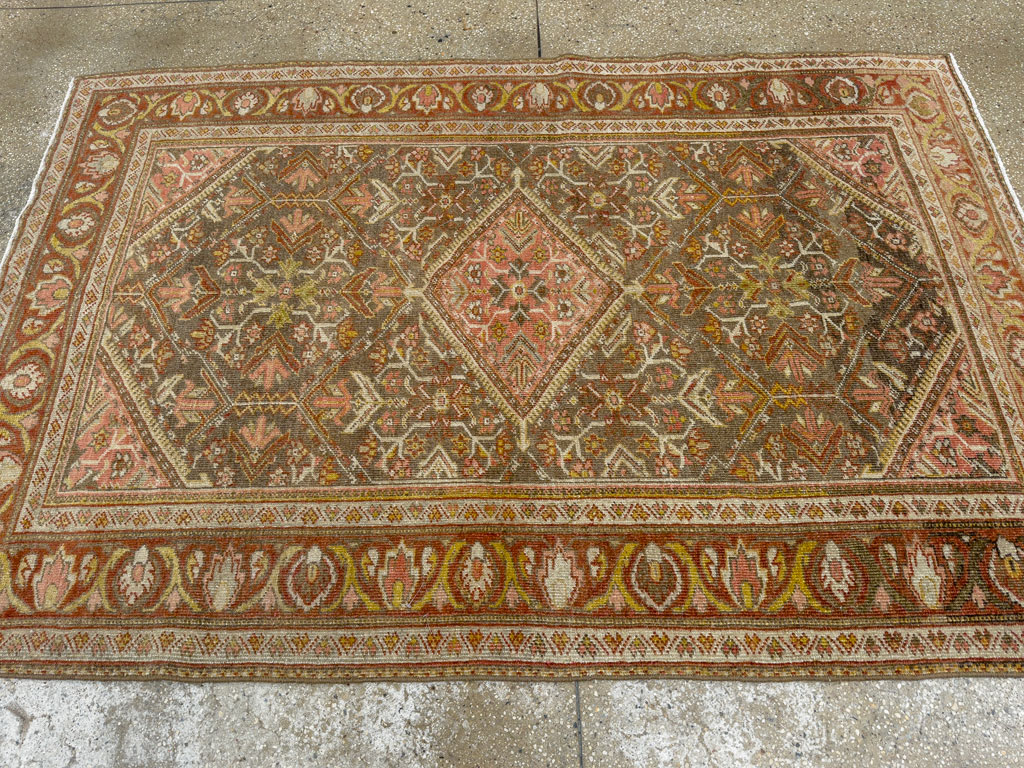 Vintage Persian Malayer Accent Rug, No.20703 - Galerie Shabab
