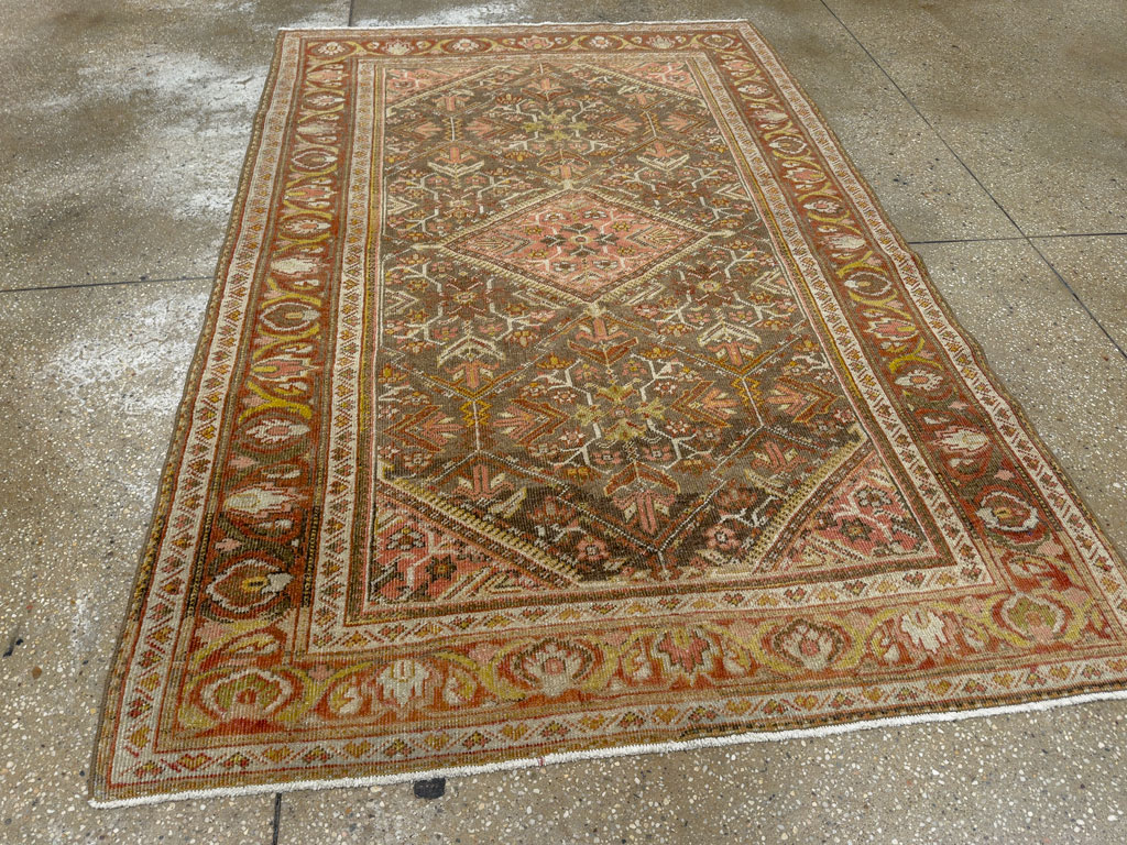 Vintage Persian Malayer Accent Rug, No.20703 - Galerie Shabab