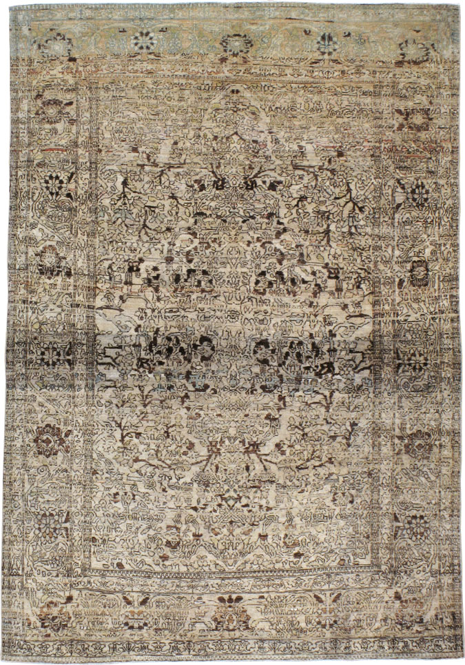 Antique Persian Isfahan Rug, No.20707 - Galerie Shabab