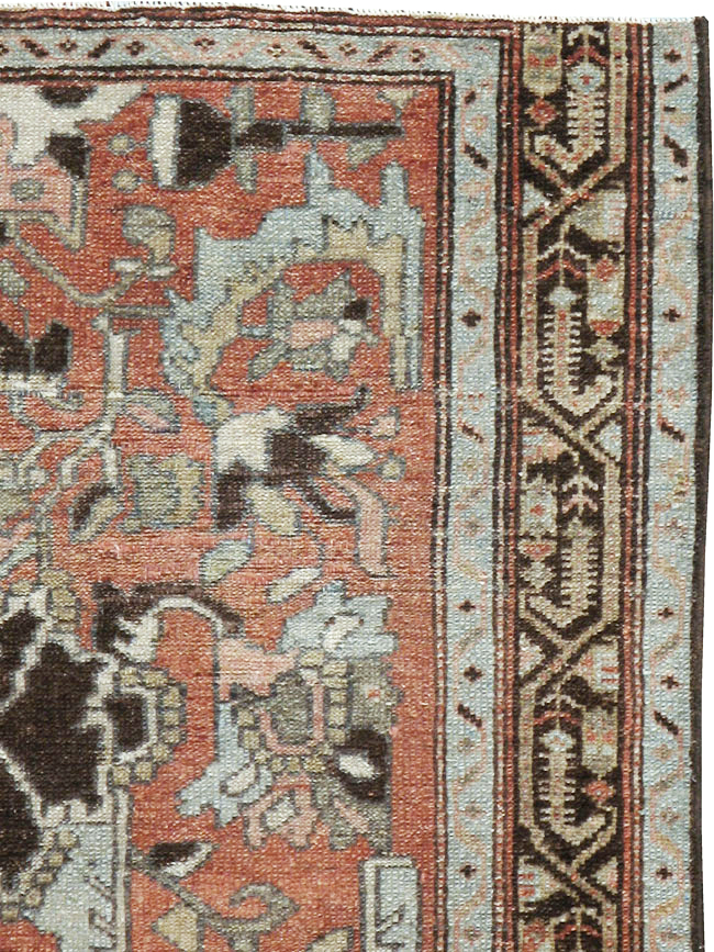 Antique Persian Malayer Rug Throw Rug, No.20716 - Galerie Shabab