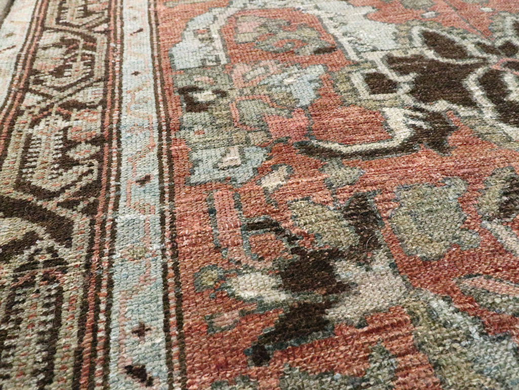 Antique Persian Malayer Rug Throw Rug, No.20716 - Galerie Shabab