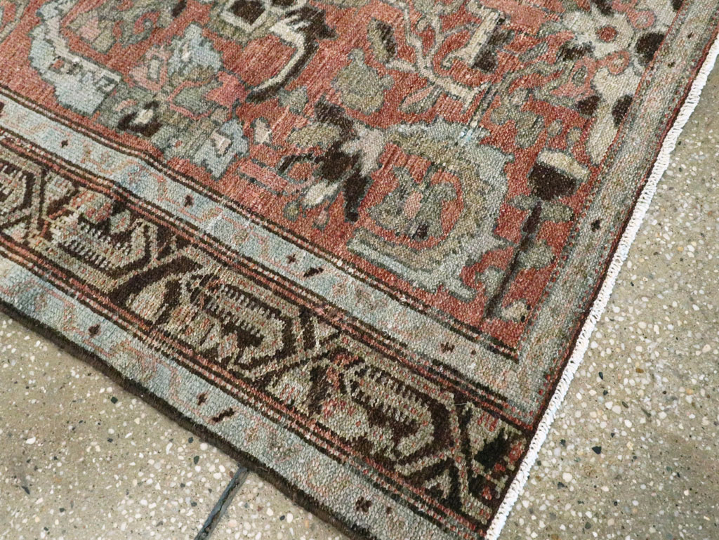 Antique Persian Malayer Rug Throw Rug, No.20716 - Galerie Shabab