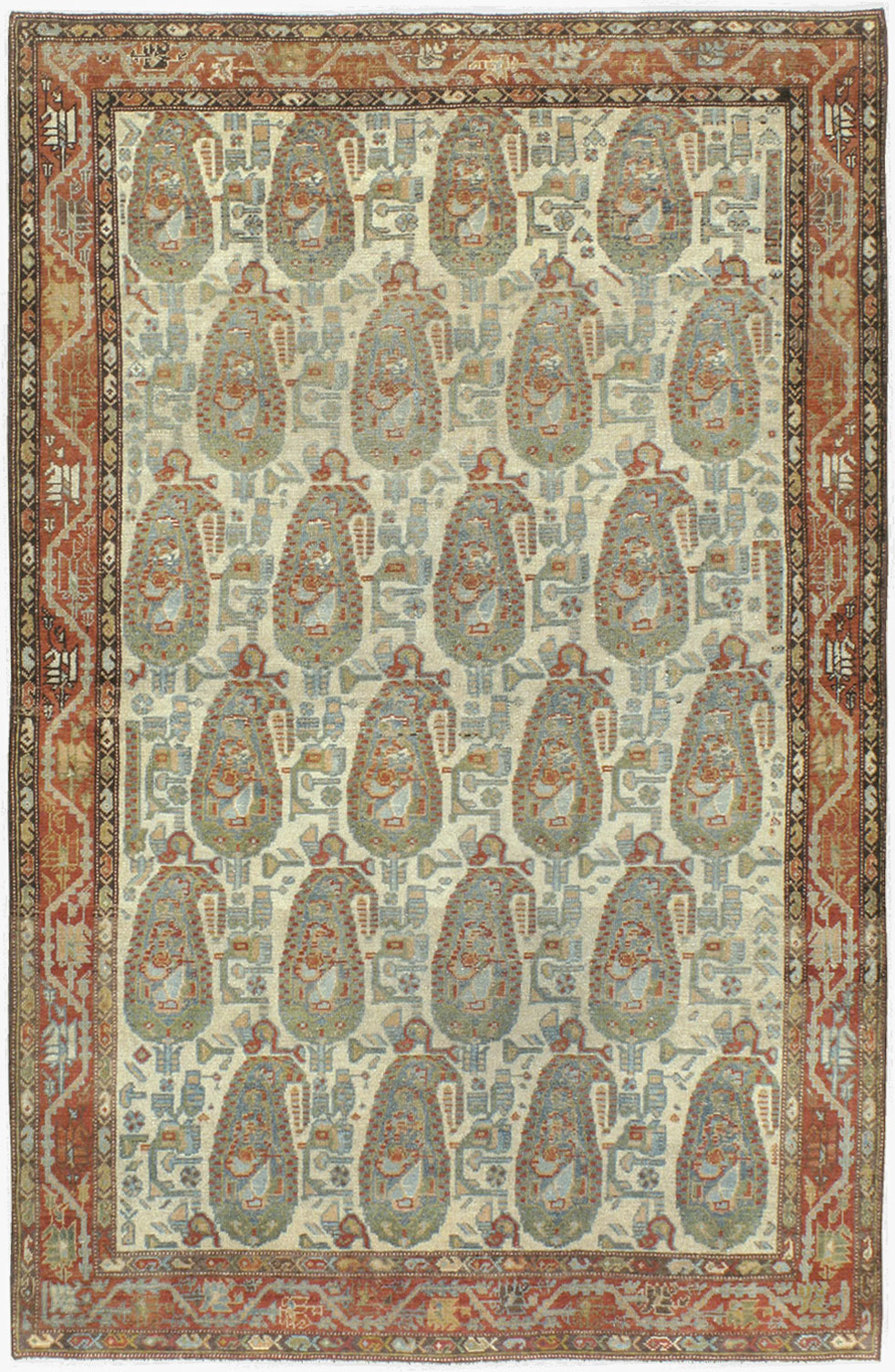 Antique Persian Malayer Rug, No.20748 - Galerie Shabab