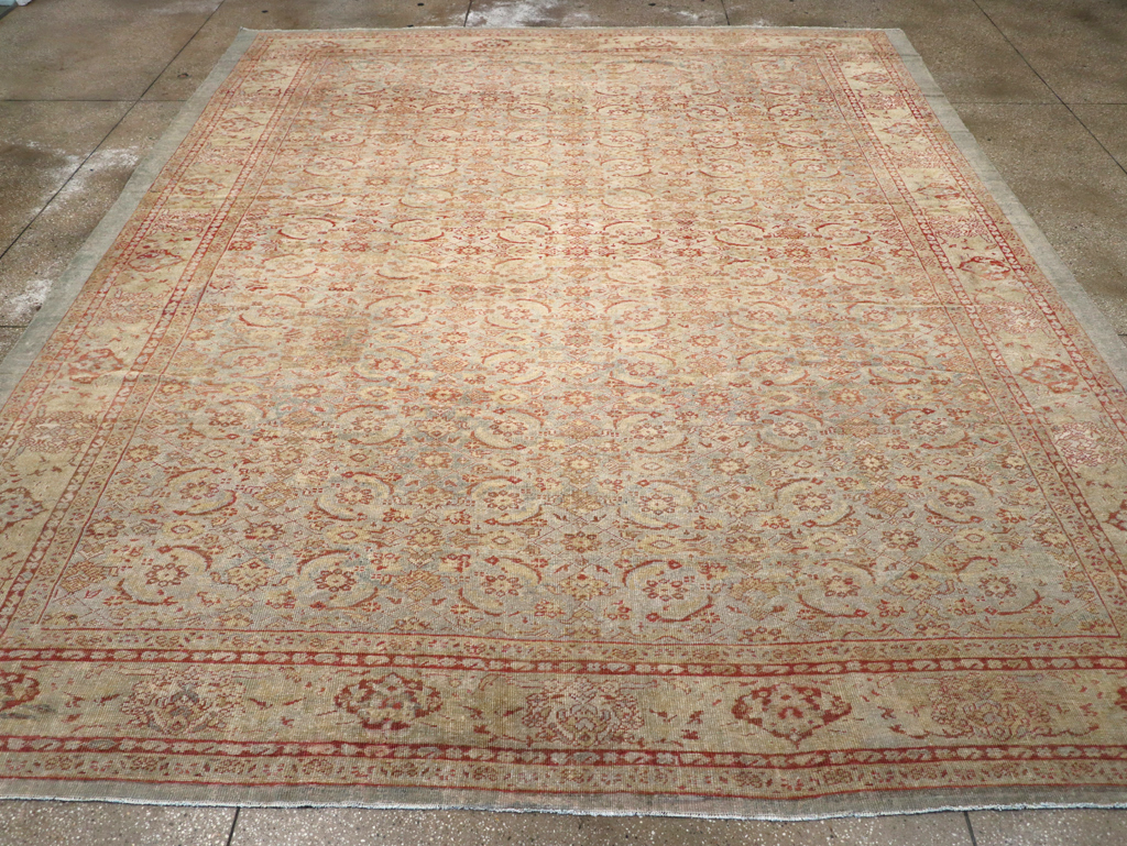 Antique Persian Mahal Square Carpet, No.20765 - Galerie Shabab