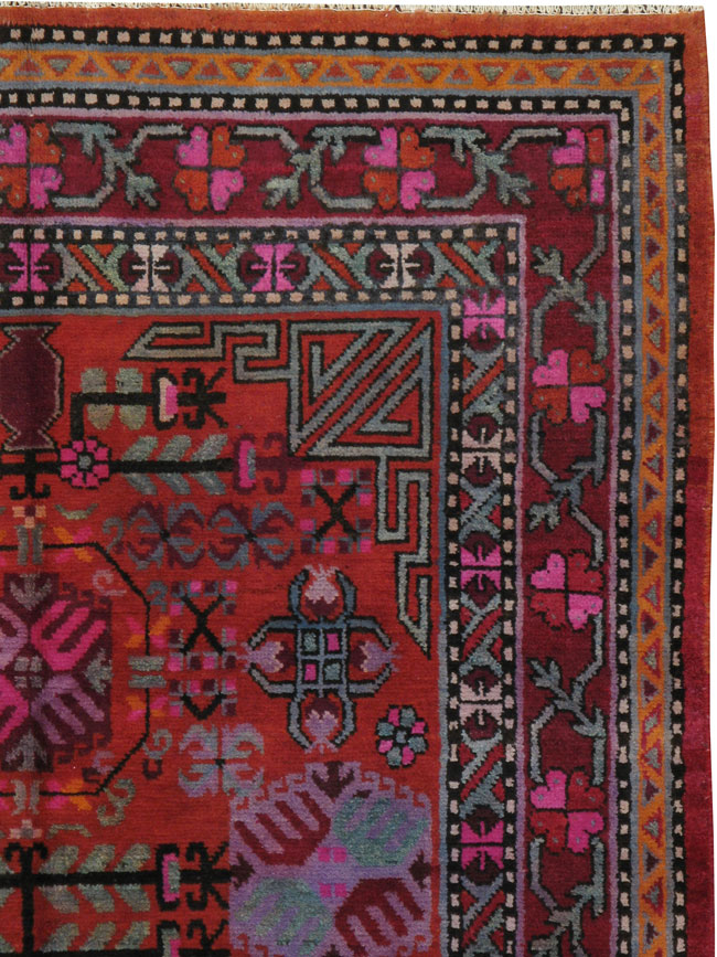 Antique East Turkestan Khotan Carpet, No.20788 - Galerie Shabab