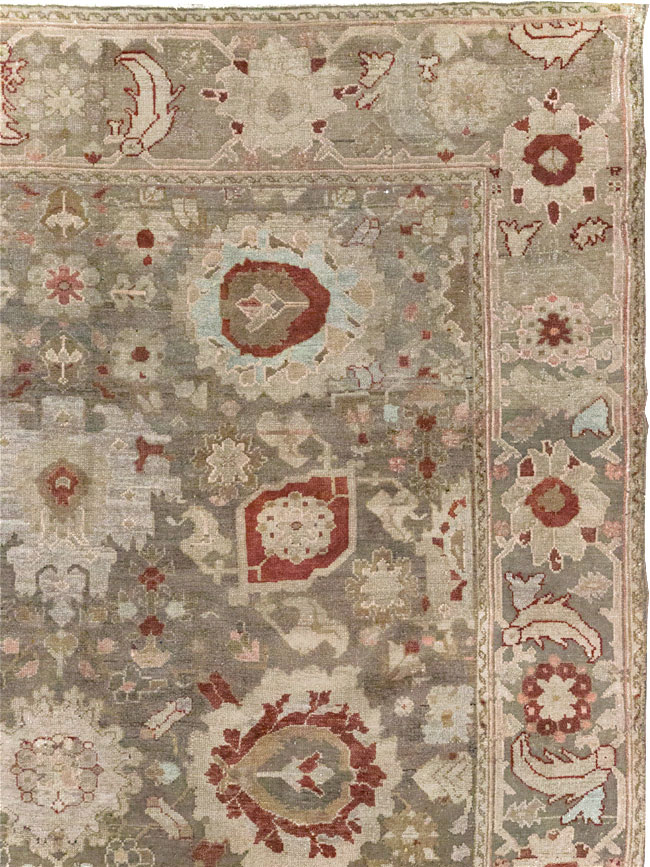 Antique Persian Malayer Wide Gallery Runner, No.20797 - Galerie Shabab