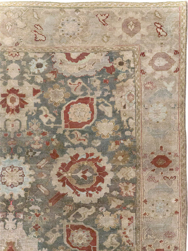 Antique Persian Malayer Wide Gallery Runner, No.20797 - Galerie Shabab