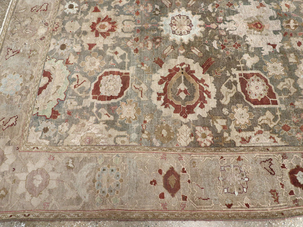 Antique Persian Malayer Wide Gallery Runner, No.20797 - Galerie Shabab