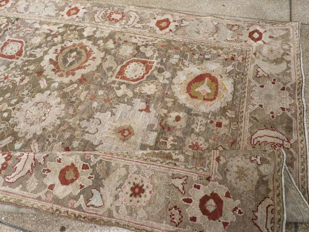 Antique Persian Malayer Wide Gallery Runner, No.20797 - Galerie Shabab